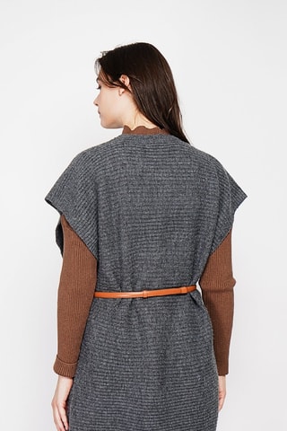 Vestido jersey oversize  - Gris oscuro