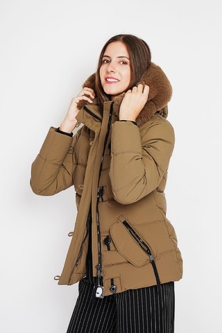 Anorak con capucha  - Marrón