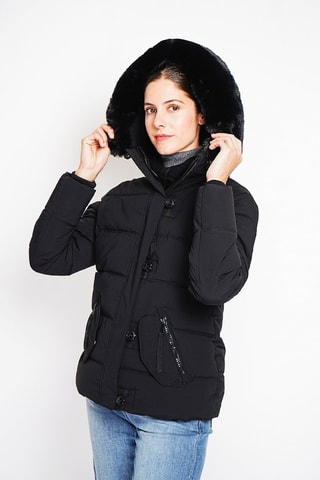 Anorak con capucha  - Negro
