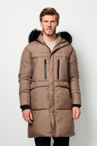 Anorak  - Marrón y negro