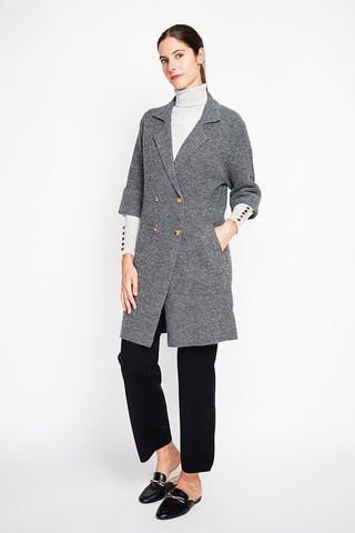 Abrigo oversize  - Gris oscuro