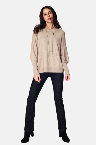 Jersey con capucha  - Camel