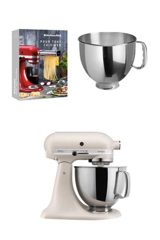 Robot pâtissier multifonctions - 4,8 l + Bol pour robot pâtissier en acier inoxydable et Livre "Pour tout cuisiner"