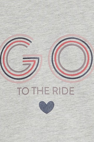 Camiseta de tirantes y camiseta - Gris jaspeado y rosa viejo