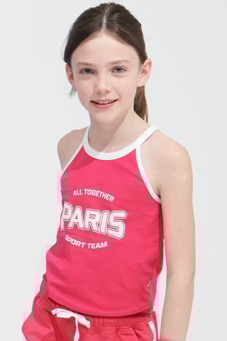 Camiseta de tirantes - Fucsia - Okaïdi