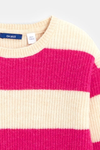 Jersey - Rosa y blanco - Okaïdi