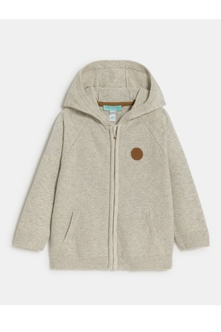 Jersey con capucha - Gris jaspeado - Obaibi