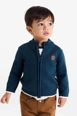 Cárdigan - Azul petróleo - Obaïbi