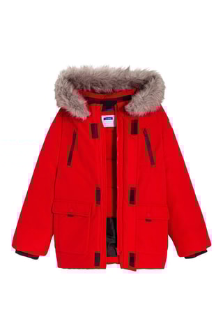 Parka con capucha - Rojo - Okaïdi