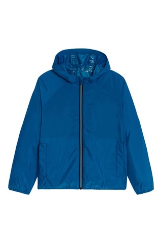 Cortavientos con capucha - Azul eléctrico - Okaïdi