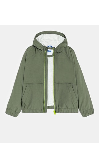 Cortavientos con capucha - Caqui - Okaïdi