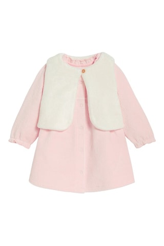 Vestido camisero de terciopelo - Rosa - Obaïbi