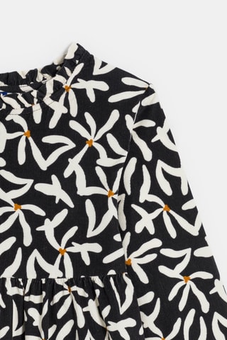 Vestido - Gris y blanco - Okaïdi