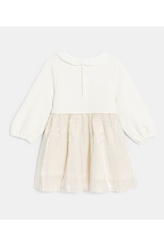 Vestido efecto doble prenda - Crudo - Obaïbi