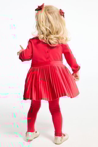 Vestido plisado - Rojo - Obaïbi