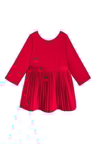 Vestido plisado - Rojo - Obaïbi