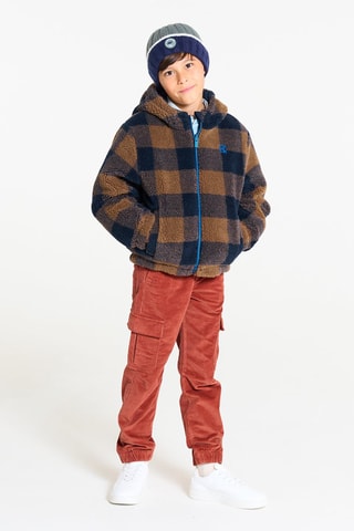 Cazadora reversible - Marrón y azul marino - Okaïdi