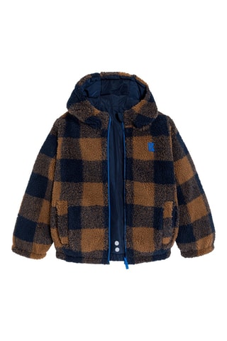 Cazadora reversible - Marrón y azul marino - Okaïdi