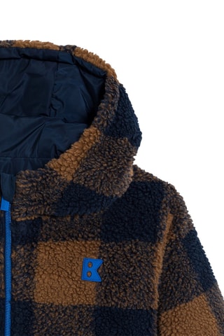 Cazadora reversible - Marrón y azul marino - Okaïdi