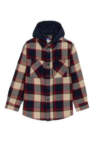 Sobrecamisa com capuz - Vermelho - Okaïdi