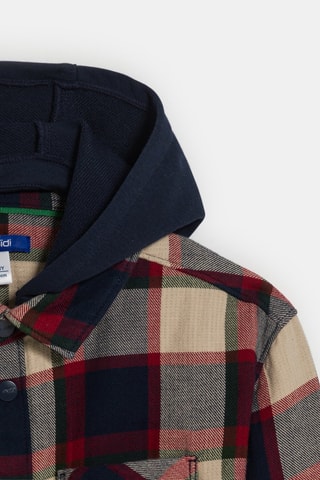 Sobrecamisa com capuz - Vermelho - Okaïdi