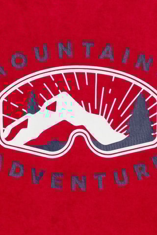 Pijama - Gris claro jaspeado y rojo - Okaïdi