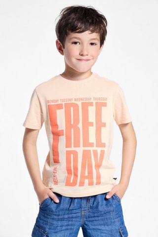 Camiseta - Beige - Okaïdi