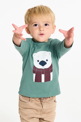 Camiseta - Verde claro jaspeado - Obaïbi