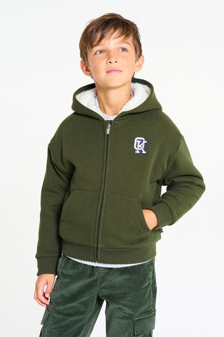 Sudadera con capucha - Caqui - Okaïdi