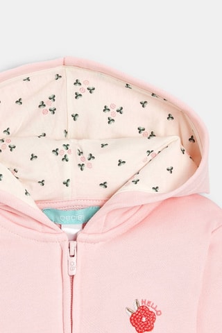 Sudadera con capucha - Rosa - Obaïbi