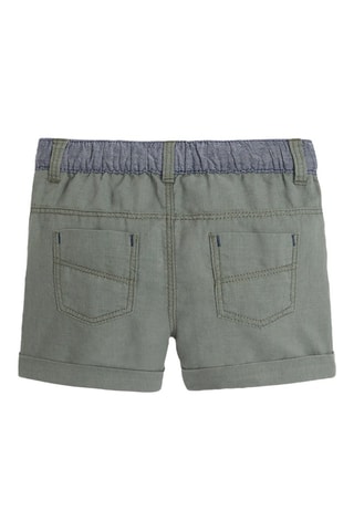 Short de lino - Verde oscuro - Obaïbi