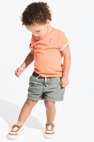 Short de lino - Verde oscuro - Obaïbi