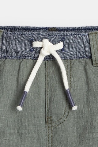 Short de lino - Verde oscuro - Obaïbi