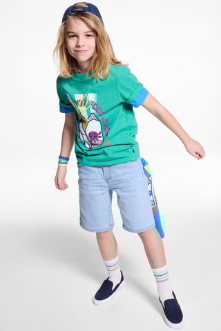 Bermudas vaqueras - Celeste - Okaïdi