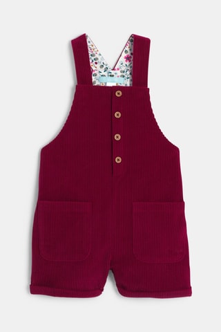 Camiseta y peto corto de terciopelo - Rosa - Obaïbi