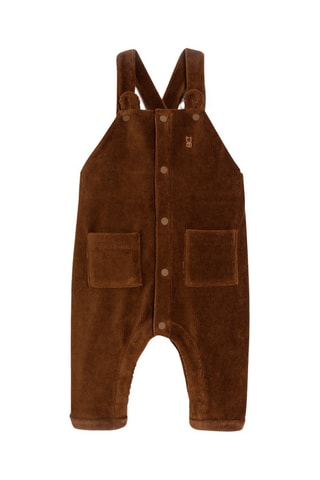 Body y peto de terciopelo - Marrón - Obaïbi