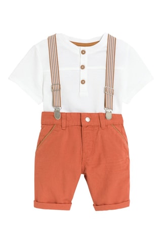 Camiseta y bermudas - Naranja - Obaïbi