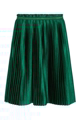 Falda plisada - Verde botella - Okaïdi