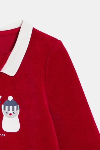 Pelele de terciopelo - Rojo - Obaïbi