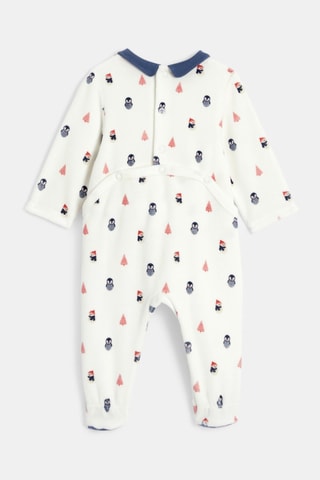 Pelele de terciopelo - Blanco - Obaïbi