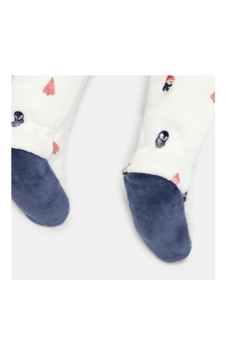 Pelele de terciopelo - Blanco - Obaïbi