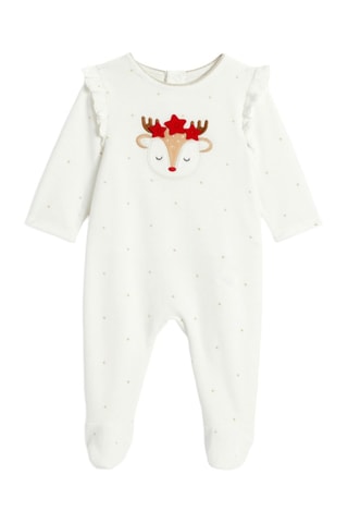 Pelele de terciopelo - Blanco - Obaïbi