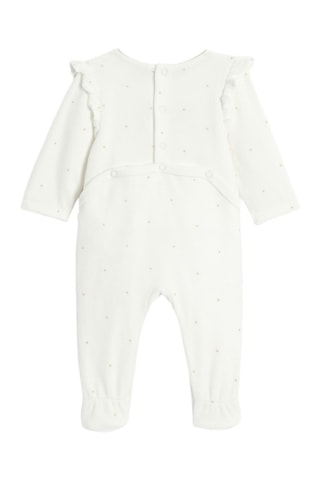 Pelele de terciopelo - Blanco - Obaïbi