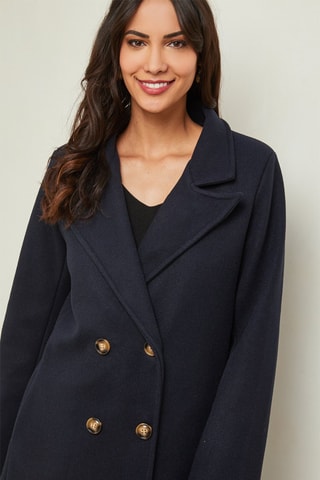 Lange Jas - Marineblauw