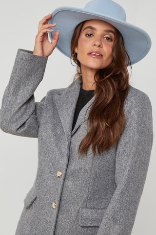 Manteau droit  - Gris