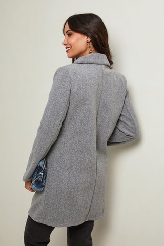 Manteau droit - Gris