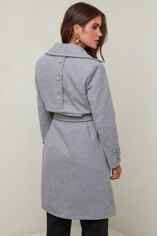 Manteau droit  - Gris