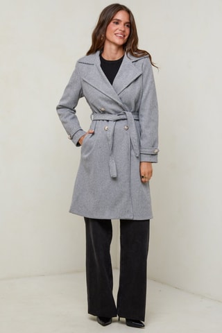 Manteau droit  - Gris