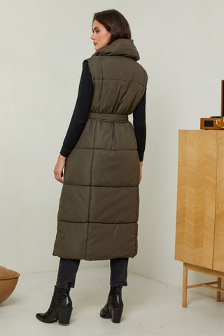 Lange Bodywarmer  - Kaki