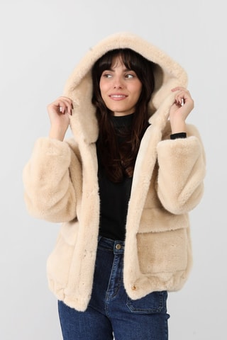 Veste droite  - Beige